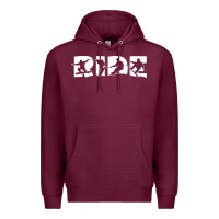 Burgundy ride snowboard snowboarding Premium Hoodie - linhVisuals