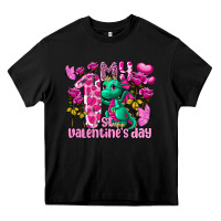 Black my first valentine's day dragon Heavy Core Tee - FaDigitalArtStudio