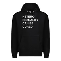 Black newheterosexuality can be cured Premium Hoodie - linhVisuals