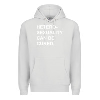 Dove Grey newheterosexuality can be cured Premium Hoodie - linhVisuals
