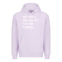 Lilac newheterosexuality can be cured Premium Hoodie - linhVisuals