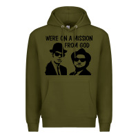 Army Green Elwood & Jake Premium Hoodie - linhVisuals