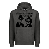 Charcoal Heather Elwood & Jake Premium Hoodie - linhVisuals