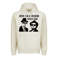 Oatmeal Heather Elwood & Jake Premium Hoodie - linhVisuals