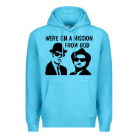 Ocean Blue Elwood & Jake Premium Hoodie - linhVisuals