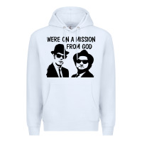 White Elwood & Jake Premium Hoodie - linhVisuals