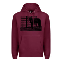 Burgundy beautiful jim key  performing horse Premium Hoodie - linhVisuals