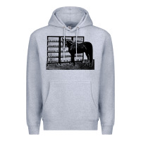 Heather Grey beautiful jim key  performing horse Premium Hoodie - linhVisuals