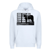 White beautiful jim key  performing horse Premium Hoodie - linhVisuals