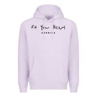 Lilac Fix your heart america Premium Hoodie - linhVisuals