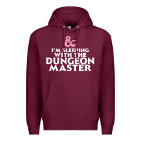 Burgundy I'm sleeping with the dungeon master Premium Hoodie - linhVisuals