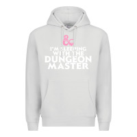 Dove Grey I'm sleeping with the dungeon master Premium Hoodie - linhVisuals