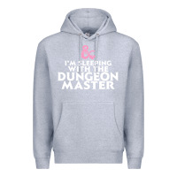Heather Grey I'm sleeping with the dungeon master Premium Hoodie - linhVisuals