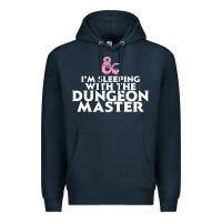 Navy I'm sleeping with the dungeon master Premium Hoodie - linhVisuals
