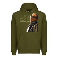 Army Green Charlie Wilson Premium Hoodie - linhVisuals