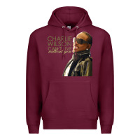 Burgundy Charlie Wilson Premium Hoodie - linhVisuals