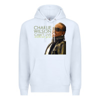 White Charlie Wilson Premium Hoodie - linhVisuals