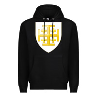 Black arms of the kingdom of jerusalem Premium Hoodie - linhVisuals