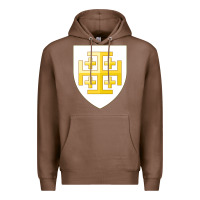 Chestnut arms of the kingdom of jerusalem Premium Hoodie - linhVisuals