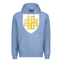 Colony Blue arms of the kingdom of jerusalem Premium Hoodie - linhVisuals