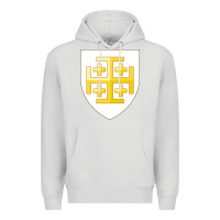 Dove Grey arms of the kingdom of jerusalem Premium Hoodie - linhVisuals