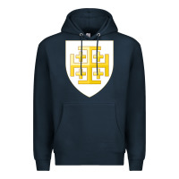 Navy arms of the kingdom of jerusalem Premium Hoodie - linhVisuals