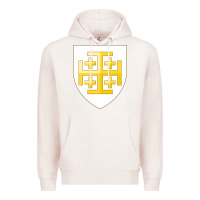 Pale Pink arms of the kingdom of jerusalem Premium Hoodie - linhVisuals