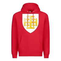 Red arms of the kingdom of jerusalem Premium Hoodie - linhVisuals