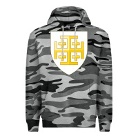 Slate Camo arms of the kingdom of jerusalem Premium Hoodie - linhVisuals