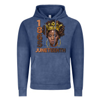 Vintage Denim 1865 juneteenth black women Vintage Hoodie - BarkalooDesign