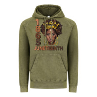 Vintage Olive 1865 juneteenth black women Vintage Hoodie - BarkalooDesign