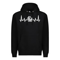 Black tractor Premium Hoodie - linhVisuals