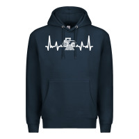 Navy tractor Premium Hoodie - linhVisuals