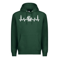 Sports Green tractor Premium Hoodie - linhVisuals