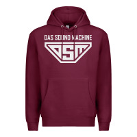 Burgundy das sound machine Premium Hoodie - linhVisuals