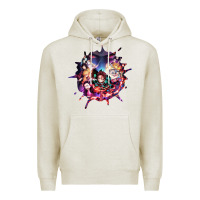 Oatmeal Heather kimetsu no yaibathe hinokami chronicles Premium Hoodie - linhVisuals
