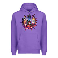 Purple kimetsu no yaibathe hinokami chronicles Premium Hoodie - linhVisuals