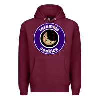 Burgundy suitable-insomnia-cookies-worn Premium Hoodie - linhVisuals