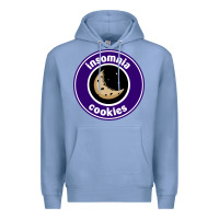 Colony Blue suitable-insomnia-cookies-worn Premium Hoodie - linhVisuals