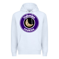 White suitable-insomnia-cookies-worn Premium Hoodie - linhVisuals
