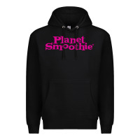 Black suitable-planet-smoothie-worn Premium Hoodie - linhVisuals