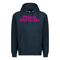 Navy suitable-planet-smoothie-worn Premium Hoodie - linhVisuals
