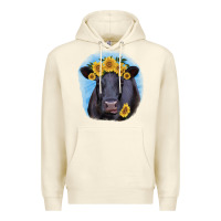 Sandshell Black Angus with Sunflower Premium Hoodie - Jasminsmagicworld