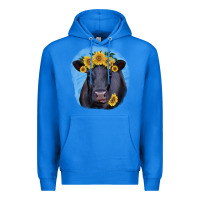True Royal Black Angus with Sunflower Premium Hoodie - Jasminsmagicworld
