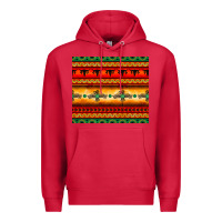 Cardinal thunderbird bullskull Aztec pattern Premium Hoodie - BarkalooDesign