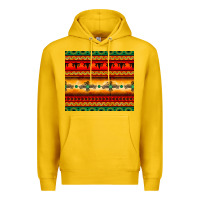 Lemon thunderbird bullskull Aztec pattern Premium Hoodie - BarkalooDesign