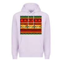 Lilac thunderbird bullskull Aztec pattern Premium Hoodie - BarkalooDesign