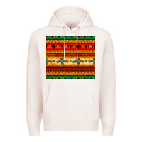 Pale Pink thunderbird bullskull Aztec pattern Premium Hoodie - BarkalooDesign