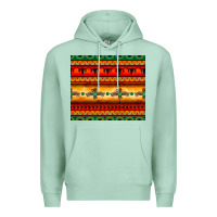 Seafoam thunderbird bullskull Aztec pattern Premium Hoodie - BarkalooDesign