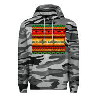Slate Camo thunderbird bullskull Aztec pattern Premium Hoodie - BarkalooDesign